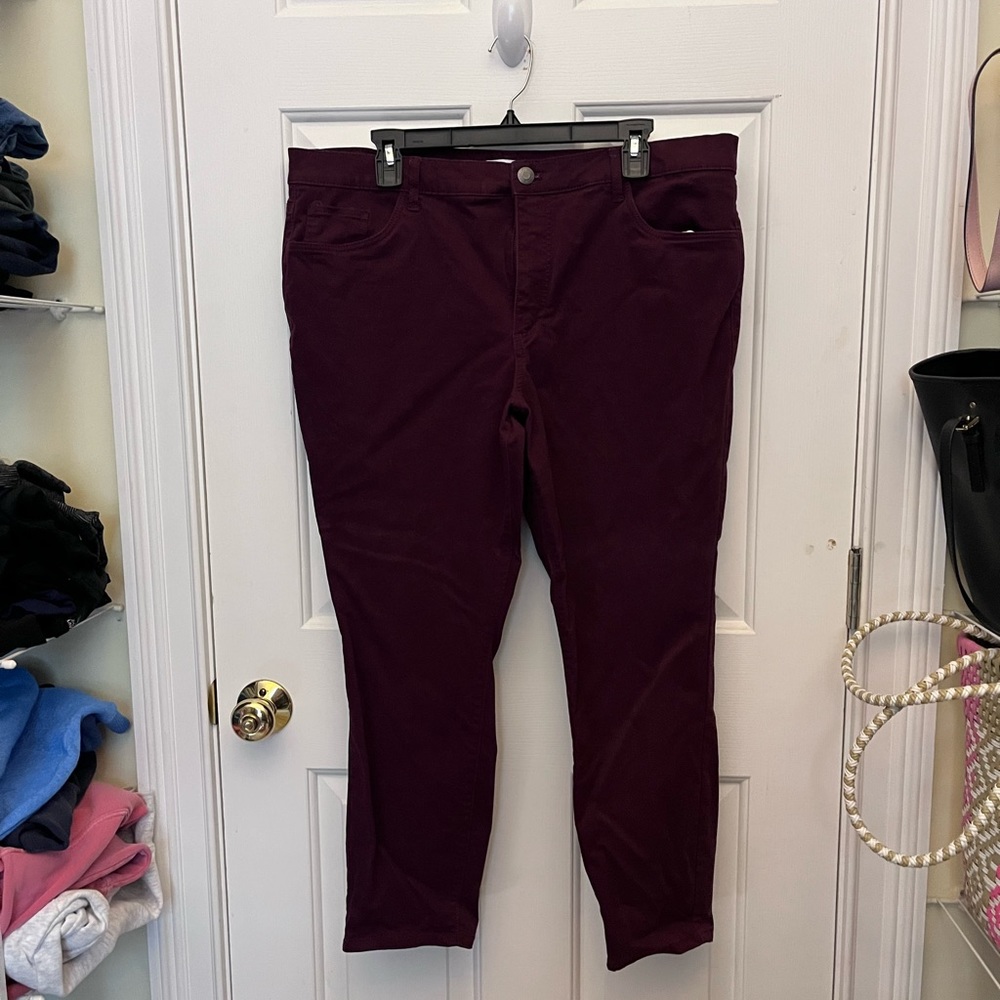 Jeans from Talbots, 34P, Eggplant color